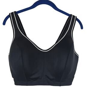 Livi Active Lane Bryant Molded Underwire Activewear Black White Sports Bra 38G